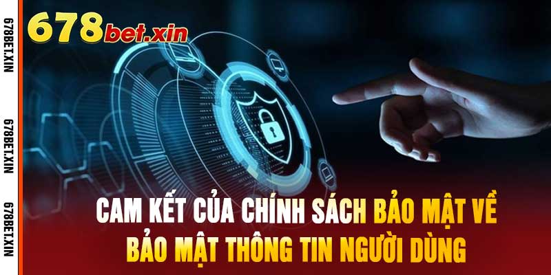 Cam kết của chính sách bảo mật về bảo mật thông tin người dùng